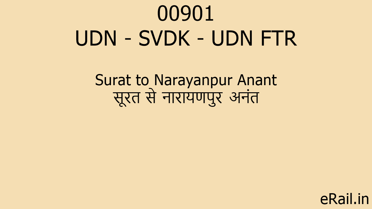 00901 UDN - SVDK - UDN FTR Train Route