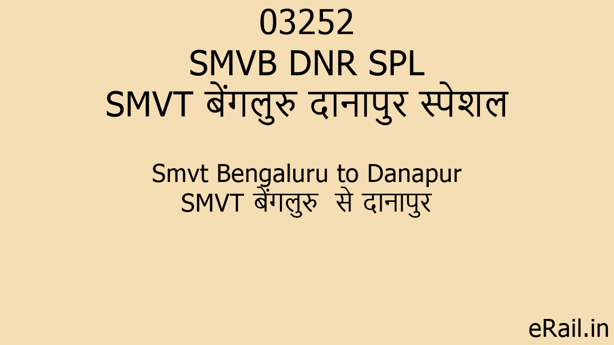 03252 SMVB DNR SPL Train Route