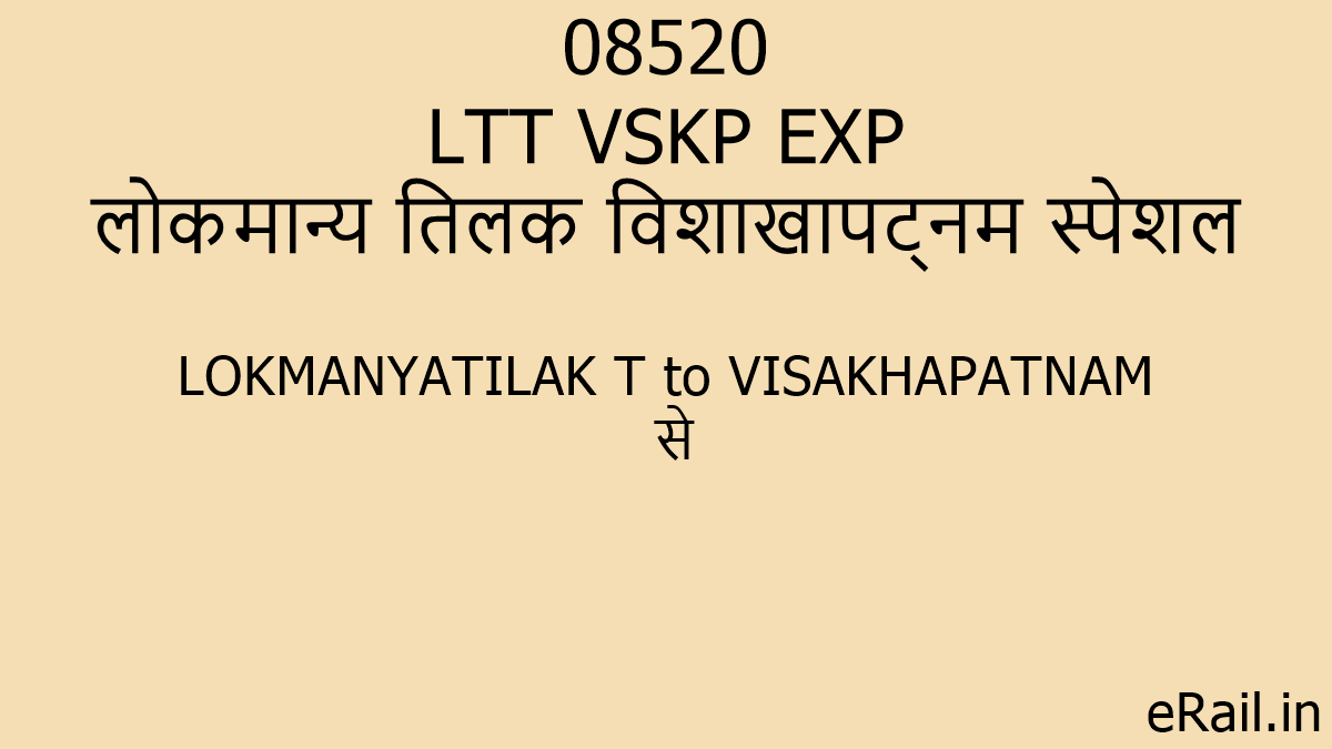 085 Ltt Vskp Exp Train Route