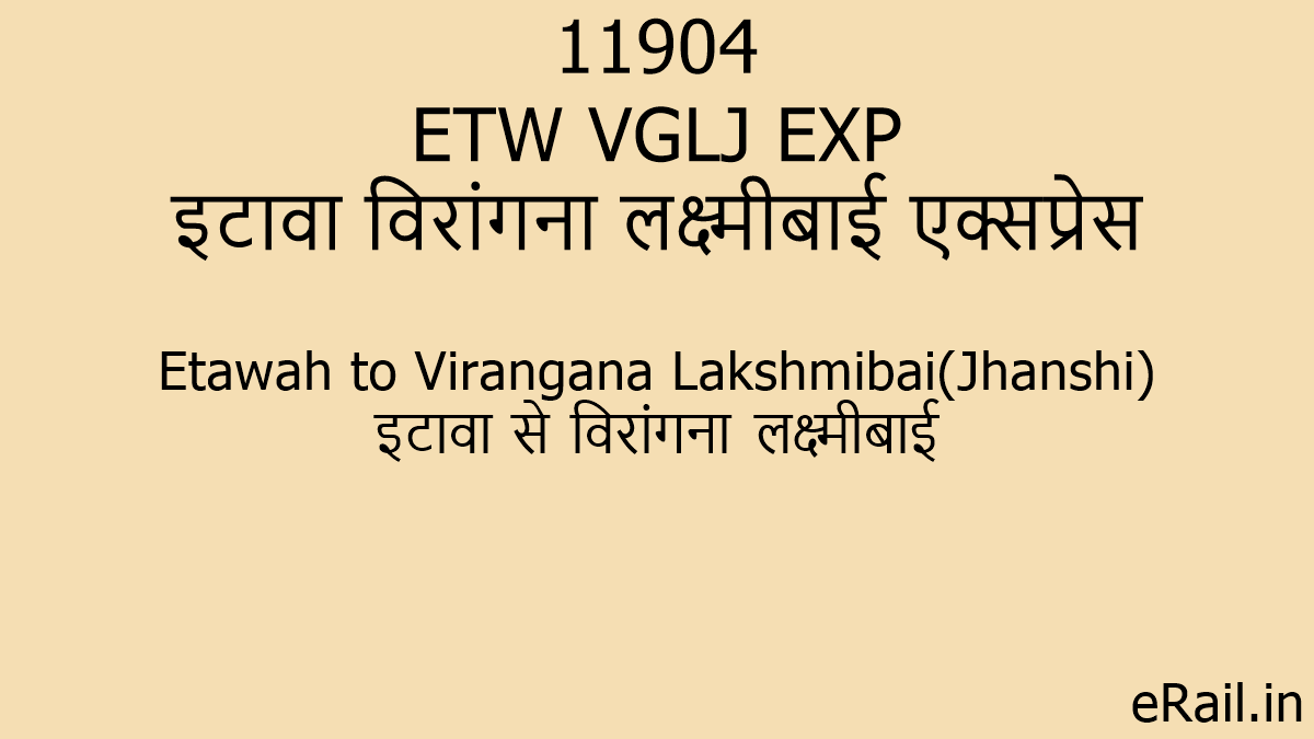 11904 ETW VGLJ EXP Train Route