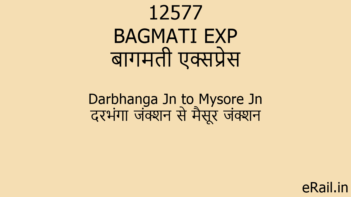 12577 BAGMATI EXP Train Route