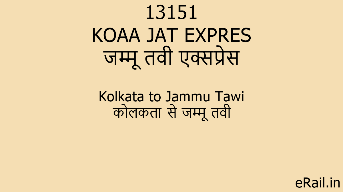 13151 KOAA JAT EXPRES Train Route