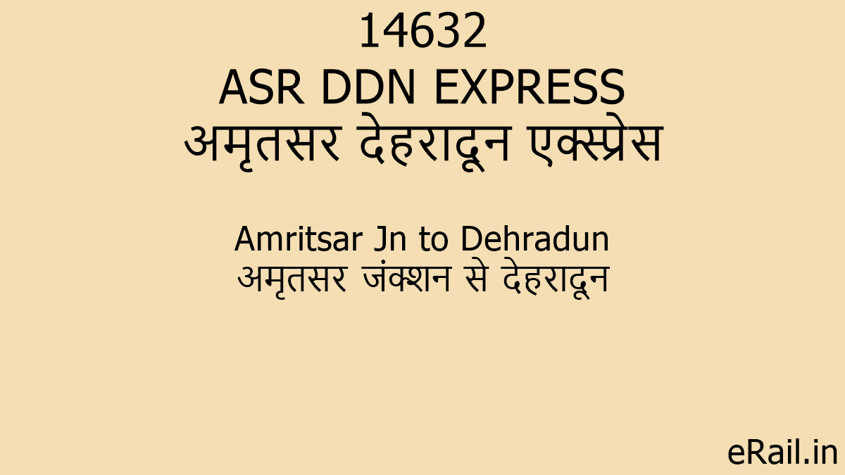 14632 ASR DDN EXPRESS Train Route