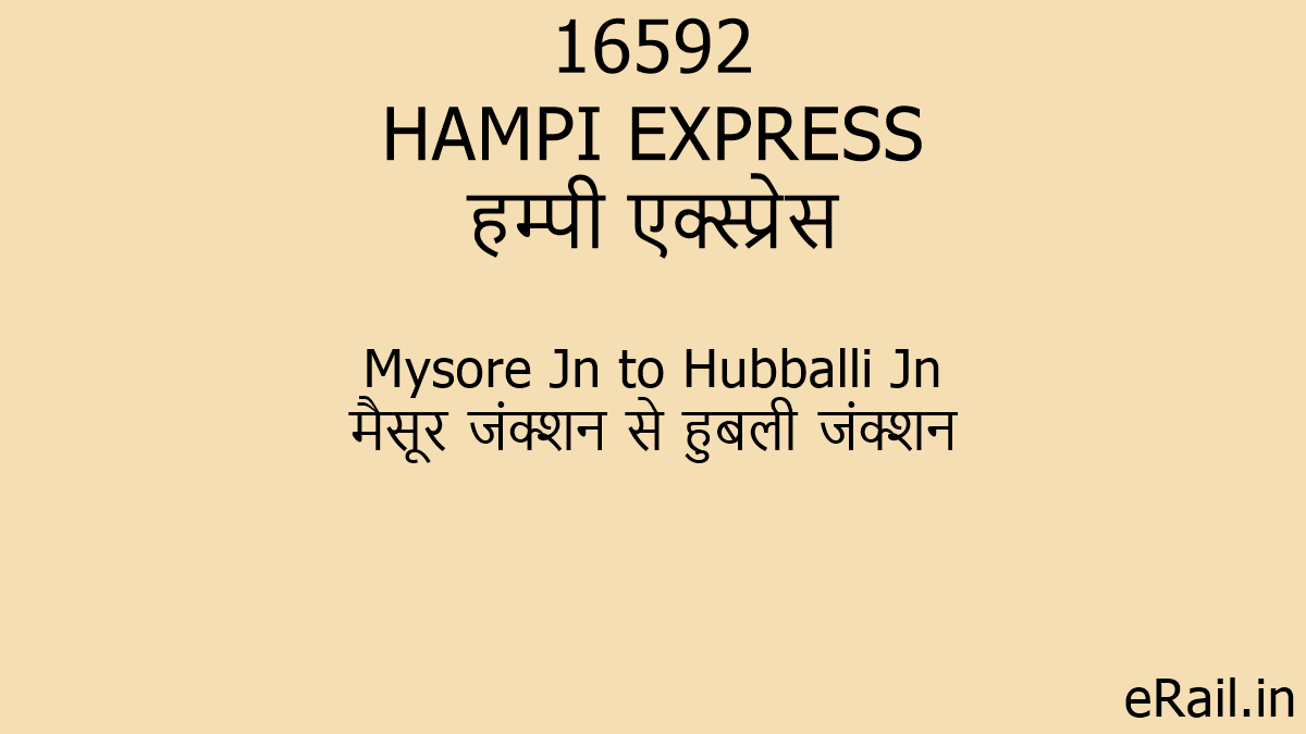 Chart Preparation Time For Hampi Express 