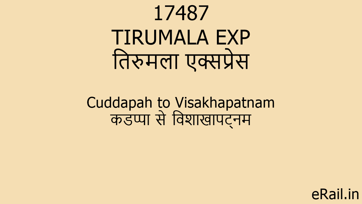 17487 TIRUMALA EXP Train Route