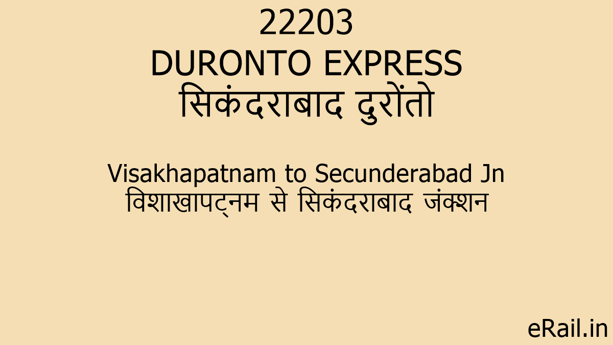 22203 DURONTO EXPRESS Train Route